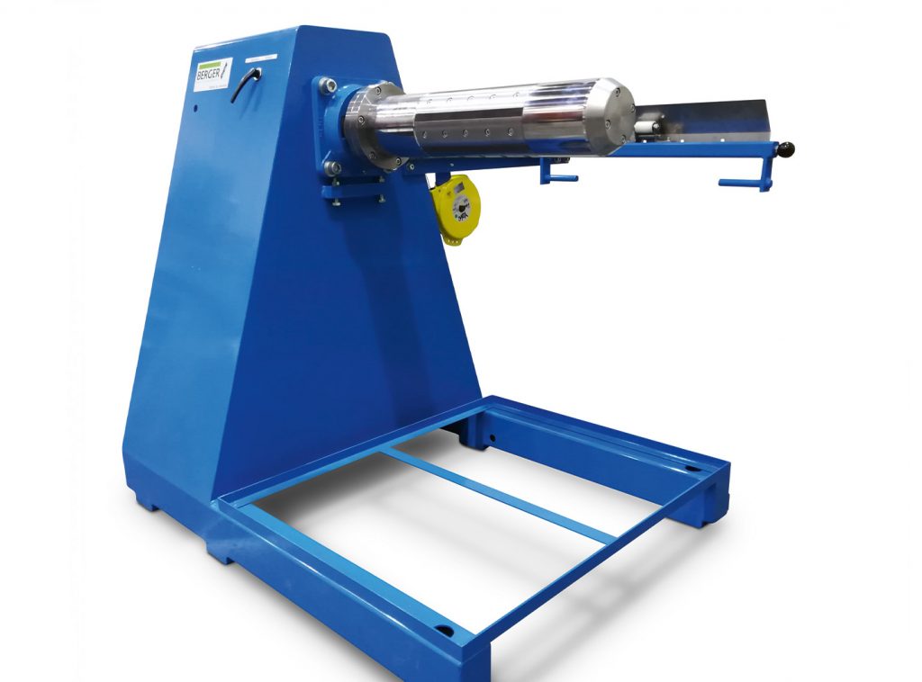 Unwinder for deep drawing press