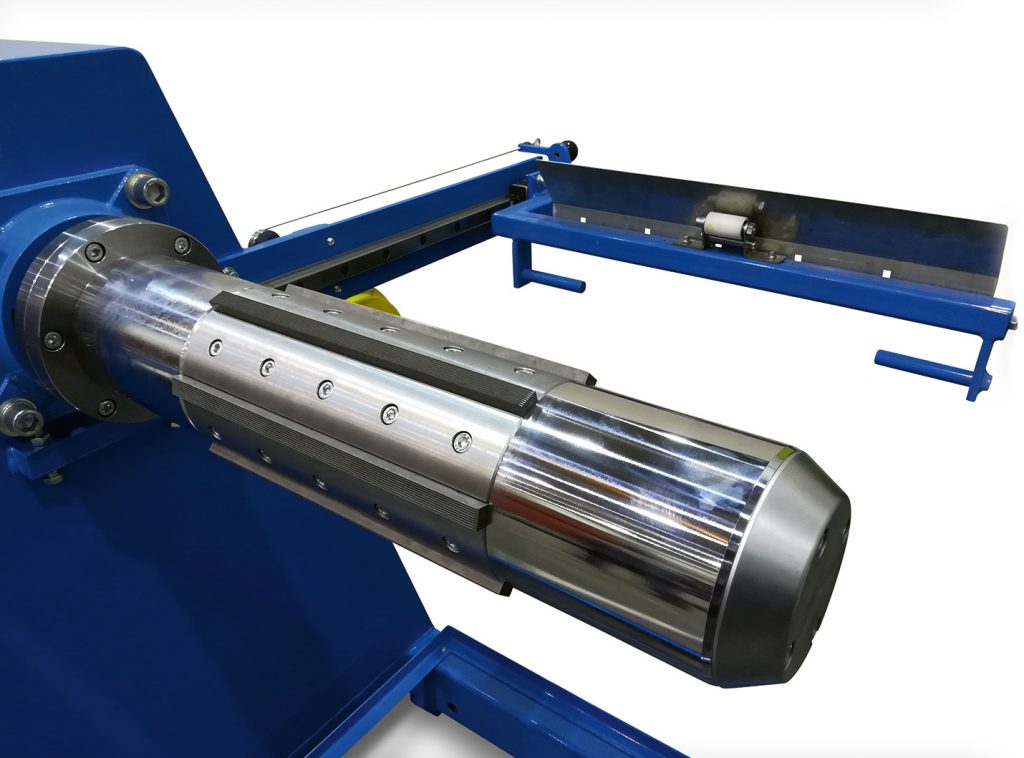 Unwinder for deep drawing press